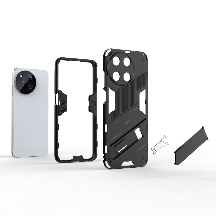 For Realme 11 4G Global Punk Armor 2 in 1 PC + TPU Phone Case with Holder(Orange) - Realme Cases by PMC TechLife | Online Shopping South Africa | PMC TechLife | Buy Now Pay Later Mobicred