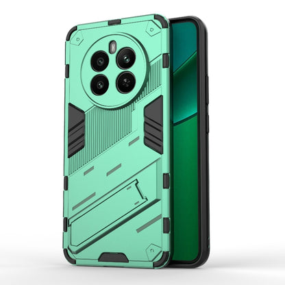 For Realme 12+ 5G Global Punk Armor 2 in 1 PC + TPU Phone Case with Holder(Green) - Realme Cases by PMC Jewellery | Online Shopping South Africa | PMC Jewellery | Buy Now Pay Later Mobicred