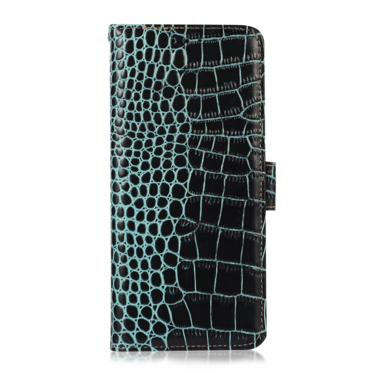 For OnePlus Ace 2 Pro Crocodile Top Layer Cowhide Leather Phone Case(Green) - OnePlus Cases by PMC TechLife | Online Shopping South Africa | PMC TechLife | Buy Now Pay Later Mobicred