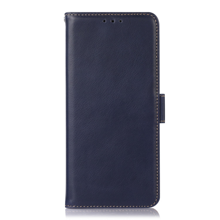 For OnePlus Nord CE4 Lite Magnetic Crazy Horse Texture Genuine Leather RFID Phone Case(Blue) - Nord CE4 Lite Cases by PMC TechLife | Online Shopping South Africa | PMC TechLife | Buy Now Pay Later Mobicred