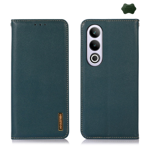 For OnePlus Nord CE4 5G Global KHAZNEH Nappa Top Layer Cowhide Leather Phone Case(Green) - OnePlus Cases by PMC Jewellery | Online Shopping South Africa | PMC Jewellery | Buy Now Pay Later Mobicred