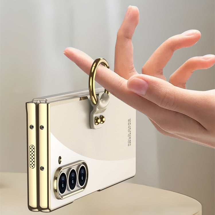 For Samsung Galaxy Z Fold6 GKK Electroplating Phone Case with Ring(Black) - free shipping - PMC Jewellery - Order now!