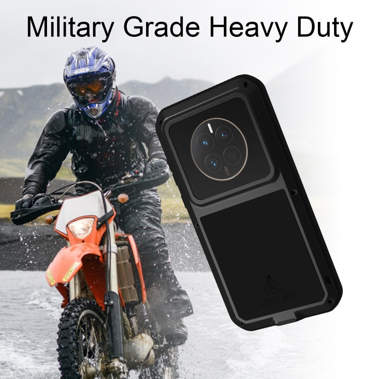 For Huawei P60 / P60 Pro / P60 Art LOVE MEI POWERFUL Metal Shockproof Life Waterproof Dustproof Phone Case(Army Green) - Huawei Cases by LOVE MEI | Online Shopping South Africa | PMC Jewellery | Buy Now Pay Later Mobicred