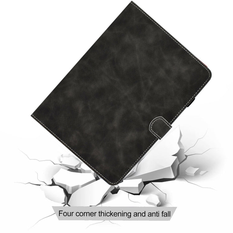 For Amazon Fire Max 11 2023 Cowhide Texture Smart Leather Tablet Case(Black) - Amazon by PMC TechLife | Online Shopping South Africa | PMC TechLife | Buy Now Pay Later Mobicred