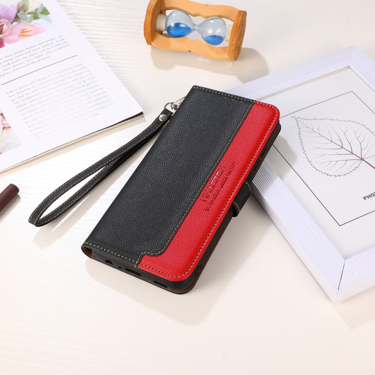 For iPhone 16 Plus KHAZNEH Litchi Texture Leather RFID Phone Case(Black) - iPhone 16 Plus Cases by PMC TechLife | Online Shopping South Africa | PMC TechLife | Buy Now Pay Later Mobicred