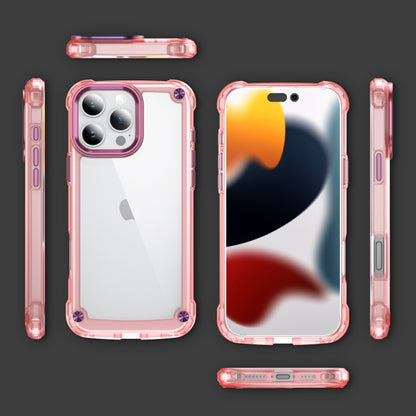 For iPhone 16 Pro Skin Feel TPU + PC Phone Case(Transparent Pink) - iPhone 16 Pro Cases by PMC Jewellery | Online Shopping South Africa | PMC Jewellery | Buy Now Pay Later Mobicred