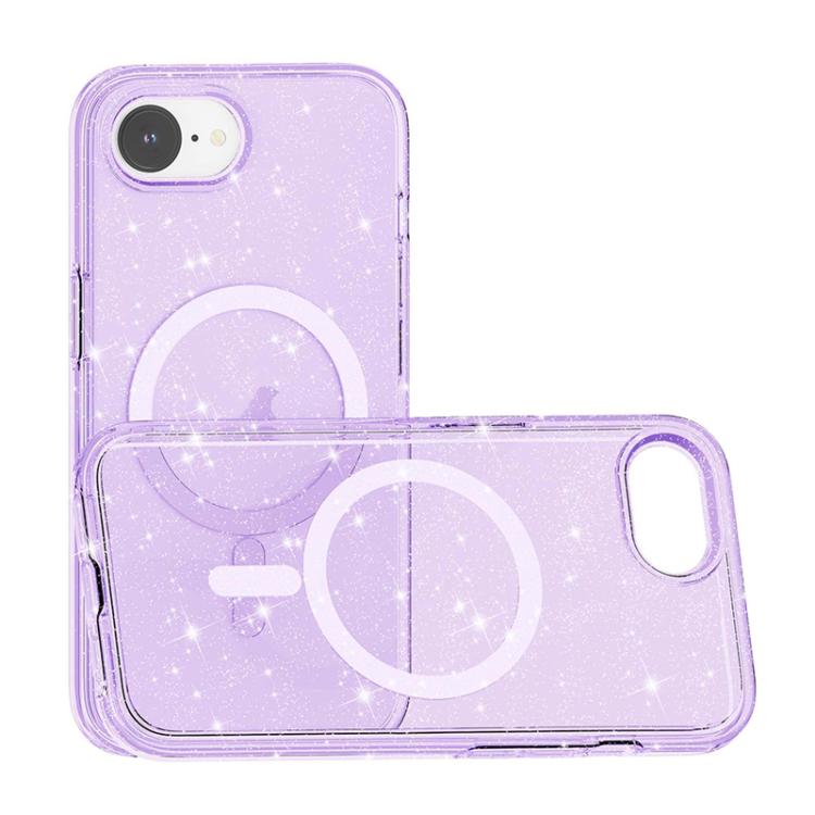 For iPhone 16e Terminator Style Glitter Powder MagSafe Magnetic Phone Case(Purple) - free shipping - PMC TechLife - Order now!