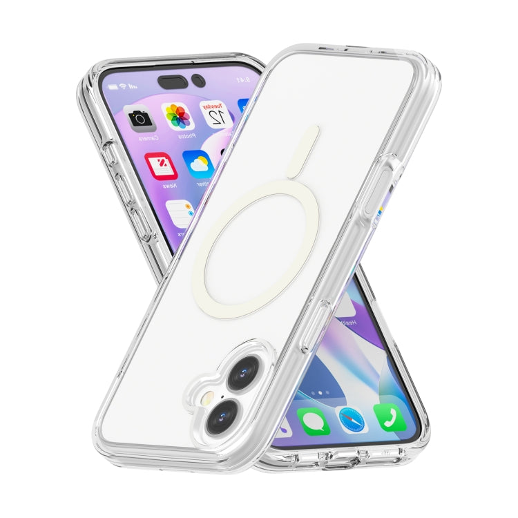 For iPhone 16 Terminator Style Transparent MagSafe Magnetic Phone Case(Transparent) - iPhone 16 Cases by PMC Jewellery | Online Shopping South Africa | PMC Jewellery | Buy Now Pay Later Mobicred