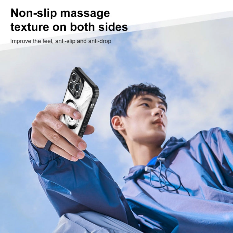 For iPhone 12 CD Texture Magsafe Phone Case(Black) - iPhone 12 / 12 Pro Cases by PMC TechLife | Online Shopping South Africa | PMC TechLife