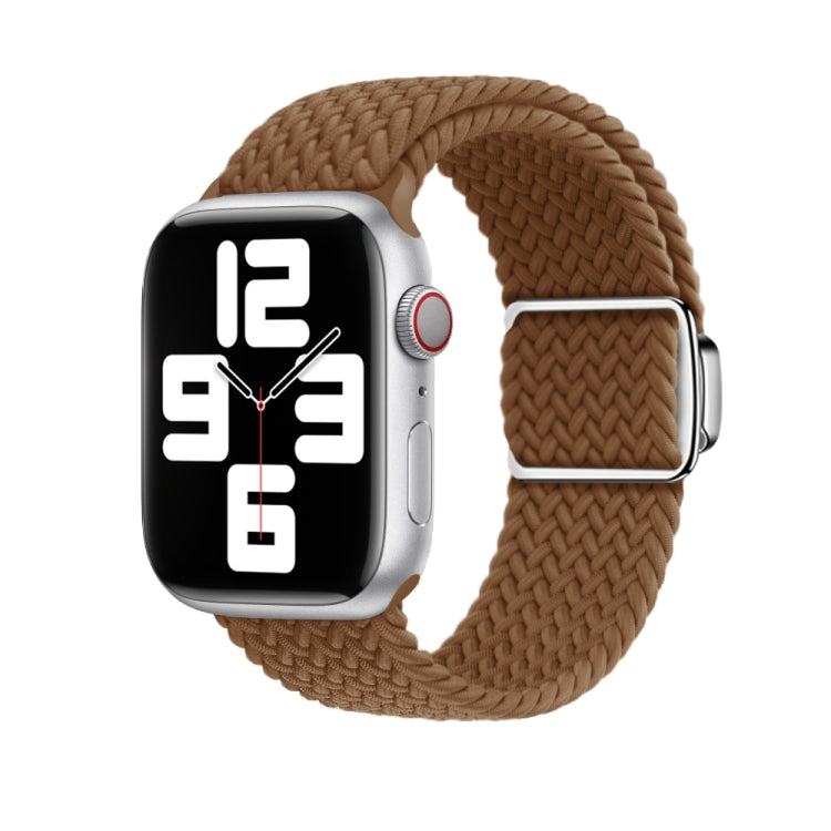 For Apple Watch Ultra 49mm Nylon Loop Magnetic Buckle Watch Band(Brown) - Watch Bands by PMC Jewellery | Online Shopping South Africa | PMC Jewellery | Buy Now Pay Later Mobicred