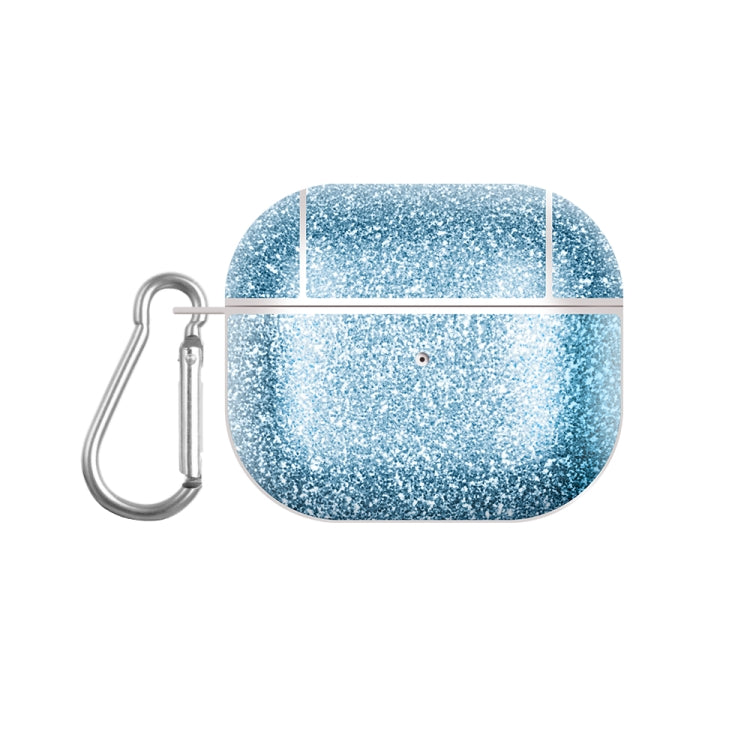 For AirPods 3 Glitter Powder Skin Texture PC TWS Earphone Case(Blue) - For AirPods 3 by PMC Jewellery | Online Shopping South Africa | PMC Jewellery | Buy Now Pay Later Mobicred