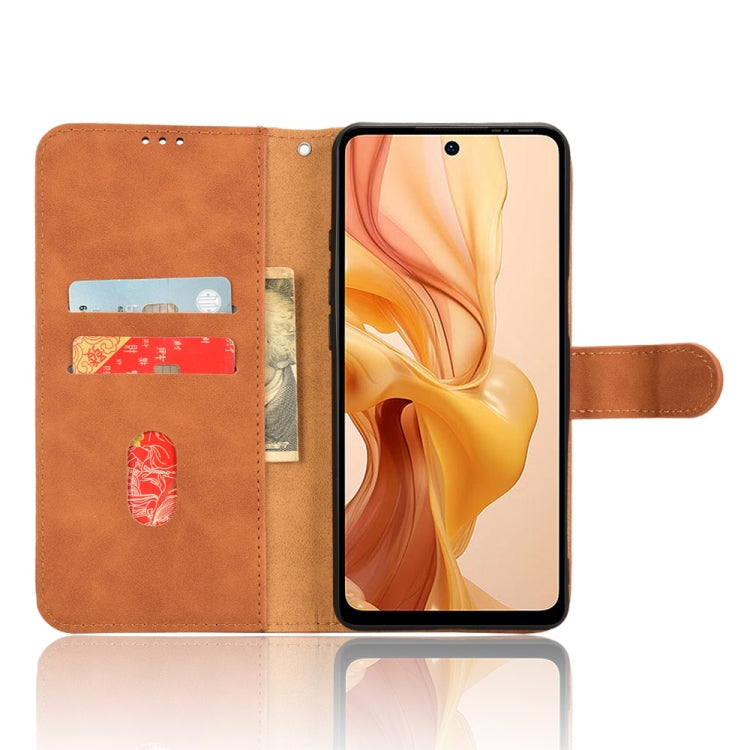 For Ulefone Note 18 Ultra Skin Feel Magnetic Flip Leather Phone Case(Brown) - Ulefone Cases by PMC Jewellery | Online Shopping South Africa | PMC Jewellery | Buy Now Pay Later Mobicred