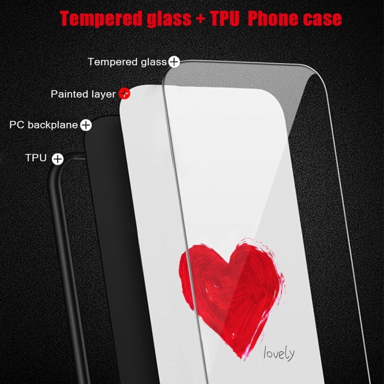 For iPhone 16 Colorful Painted Glass Phone Case(Moon) - iPhone 16 Cases by PMC TechLife | Online Shopping South Africa | PMC TechLife | Buy Now Pay Later Mobicred