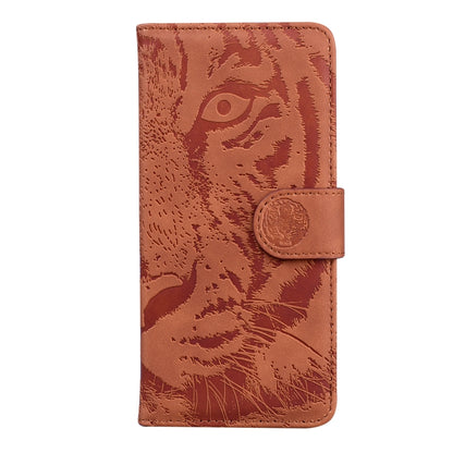 For iPhone SE 2024 Tiger Embossing Pattern Leather Phone Case(Brown) - More iPhone Cases by PMC Jewellery | Online Shopping South Africa | PMC Jewellery | Buy Now Pay Later Mobicred