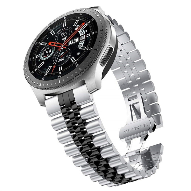 For Huawei Watch 4 / 4 Pro Five Bead Stainless Steel Watch Band(Black) - Watch Bands by PMC TechLife | Online Shopping South Africa | PMC TechLife | Buy Now Pay Later Mobicred