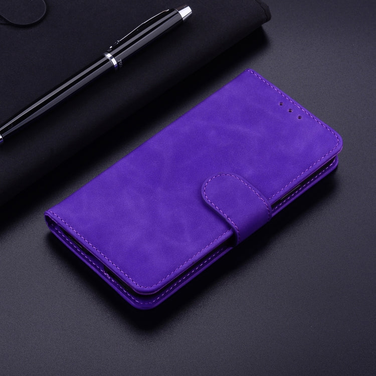 For Xiaomi Redmi K70E / Poco X6 Pro Skin Feel Pure Color Flip Leather Phone Case(Purple) - K70E Cases by PMC Jewellery | Online Shopping South Africa | PMC Jewellery | Buy Now Pay Later Mobicred