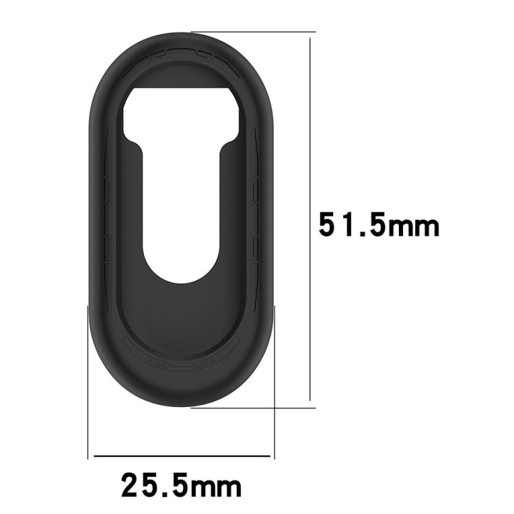 For Xiaomi Mi Band 8 Pure Color Silicone Watch Protective Case(Black) - Watch Cases by PMC Jewellery | Online Shopping South Africa | PMC Jewellery