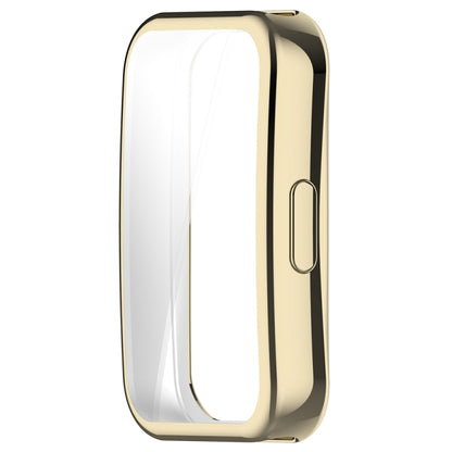 For Huawei Band 8 Full Coverage TPU Electroplating Watch Protective Case(Light Gold) - Watch Cases by PMC Jewellery | Online Shopping South Africa | PMC Jewellery