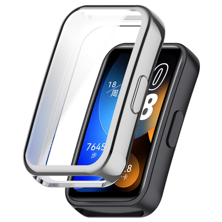 For Huawei Band 10 / 9 / 8 Full Coverage TPU Electroplating Watch Protective Case(Silver) - free shipping - PMC TechLife - Order now!