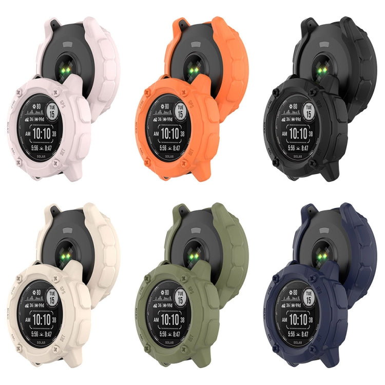 For Garmin Instinct 2X Armor Hollow Watch Protective Case(Midnight Blue) - Watch Cases by PMC TechLife | Online Shopping South Africa | PMC TechLife