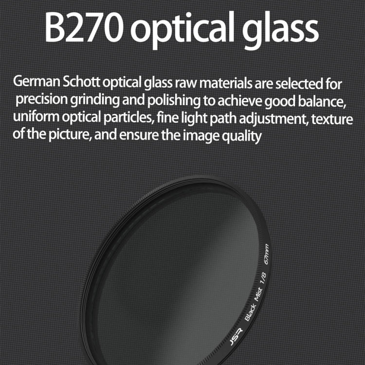 JSR Black Mist Filter Camera Lens Filter, Size:58mm(1/8 Filter) - free shipping - PMC TechLife - Order now!