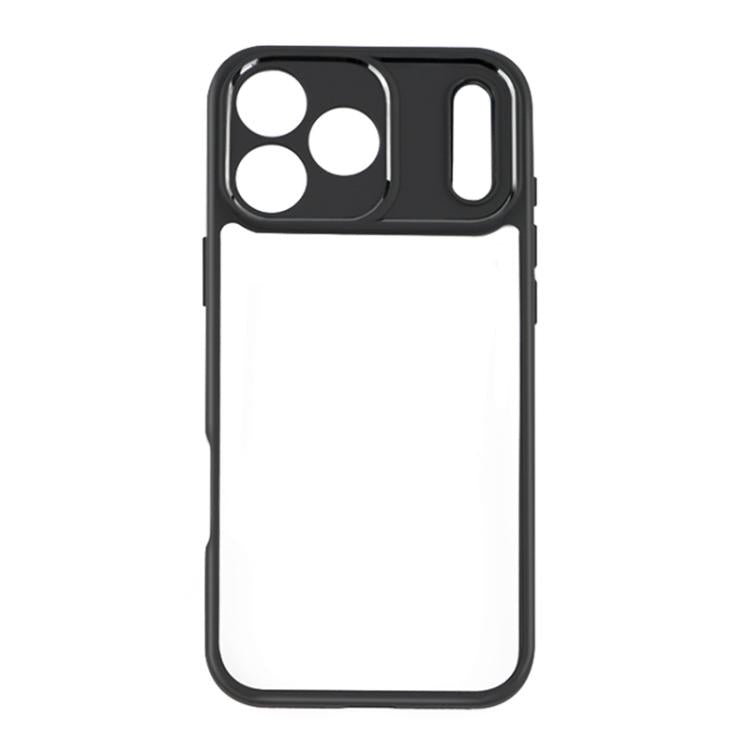 For iPhone 17 Pro Frosted TPU + Transparent PC Phone Case(Black) - free shipping - PMc TechLife - Order now!