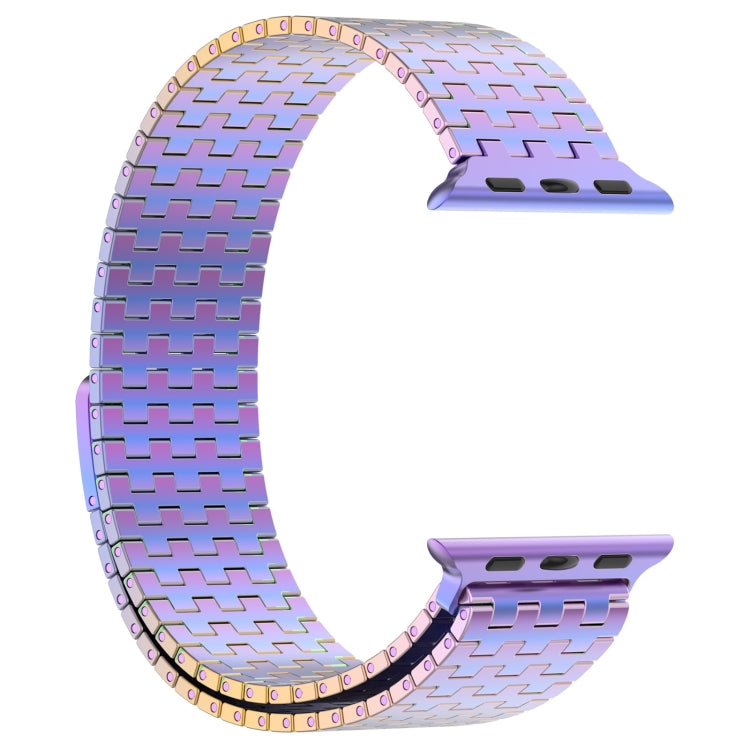 For Apple Watch Ultra 49mm Magnetic Buckle Stainless Steel Metal Watch Band(Colorful) - Watch Bands by PMC Jewellery | Online Shopping South Africa | PMC Jewellery | Buy Now Pay Later Mobicred