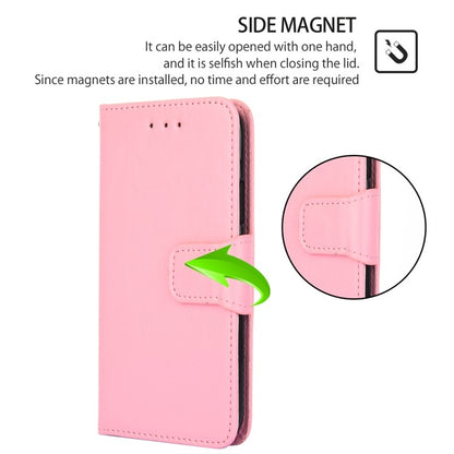 For Huawei Pura 70 5G Crystal Texture Leather Phone Case(Pink) - Huawei Cases by PMC Jewellery | Online Shopping South Africa | PMC Jewellery | Buy Now Pay Later Mobicred