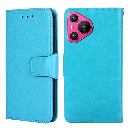 For Huawei Pura 70 5G Crystal Texture Leather Phone Case(Sky Blue) - Huawei Cases by PMC Jewellery | Online Shopping South Africa | PMC Jewellery | Buy Now Pay Later Mobicred