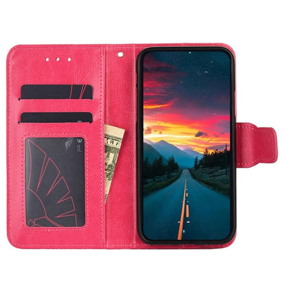 For Huawei Pura 70 Ultra 5G Crystal Texture Leather Phone Case(Rose Red) - Huawei Cases by PMC Jewellery | Online Shopping South Africa | PMC Jewellery | Buy Now Pay Later Mobicred