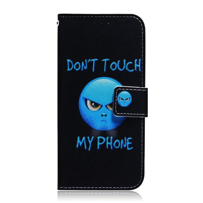 For iPhone 16 Plus Coloured Drawing Flip Leather Phone Case(Anger) - iPhone 16 Plus Cases by PMC Jewellery | Online Shopping South Africa | PMC Jewellery | Buy Now Pay Later Mobicred