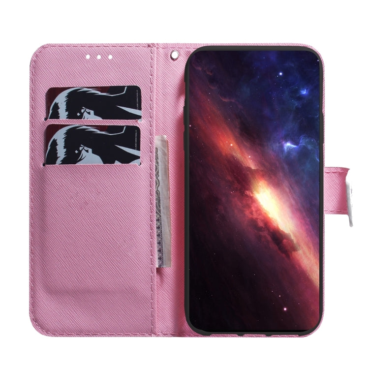 For iPhone 16 Plus Coloured Drawing Flip Leather Phone Case(Magnolia) - iPhone 16 Plus Cases by PMC TechLife | Online Shopping South Africa | PMC TechLife | Buy Now Pay Later Mobicred