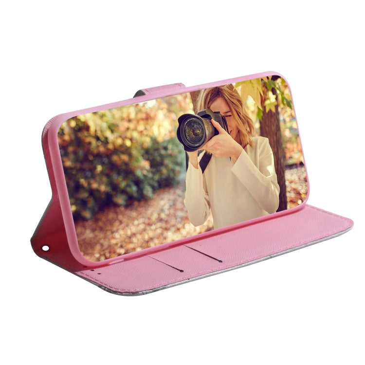 For iPhone 16 Plus Coloured Drawing Flip Leather Phone Case(Magnolia) - iPhone 16 Plus Cases by PMC TechLife | Online Shopping South Africa | PMC TechLife | Buy Now Pay Later Mobicred
