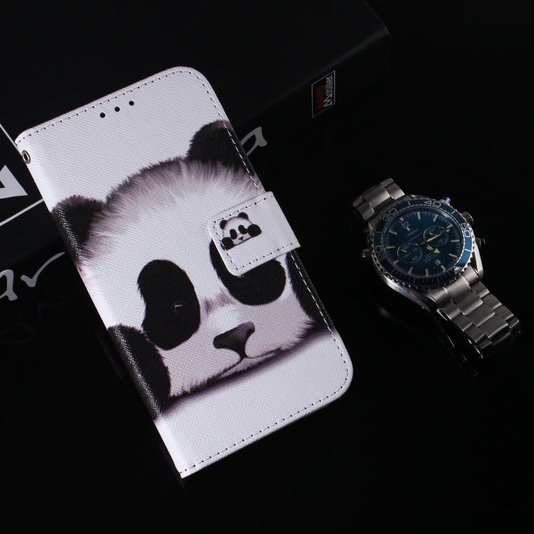 For iPhone 16 Pro Max Coloured Drawing Flip Leather Phone Case(Panda) - iPhone 16 Pro Max Cases by PMC TechLife | Online Shopping South Africa | PMC TechLife | Buy Now Pay Later Mobicred