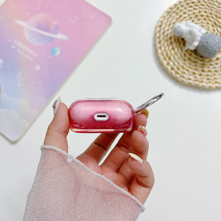 For AirPods Pro 2 Transparent Glitter Bluetooth Earphone Protective Case(Purple) - For AirPods Pro 2 by PMC Jewellery | Online Shopping South Africa | PMC Jewellery | Buy Now Pay Later Mobicred