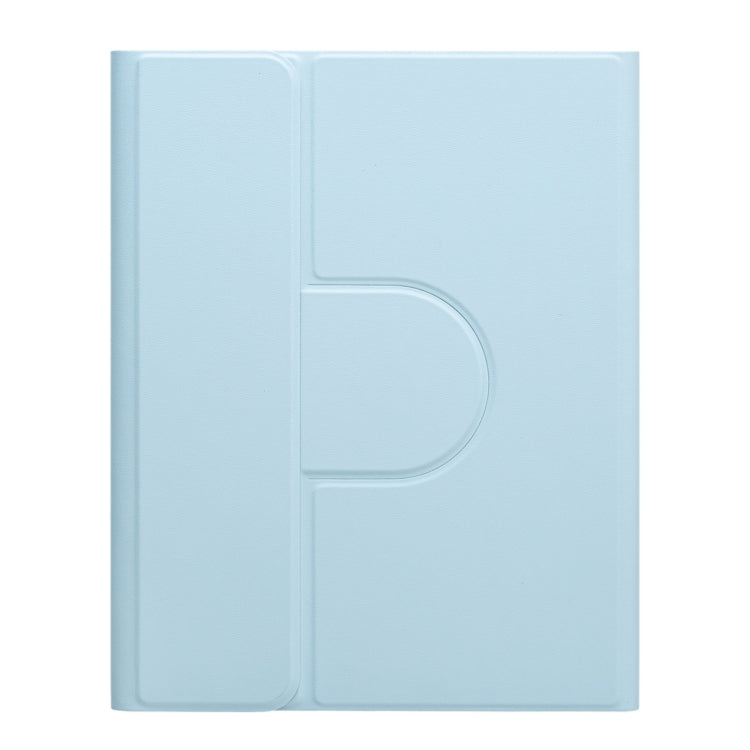 For iPad 10th Gen 10.9 2022 Square Button 360 Degree Rotatable Bluetooth Keyboard Leather Case(Sky Blue) - Universal by PMC TechLife | Online Shopping South Africa | PMC TechLife