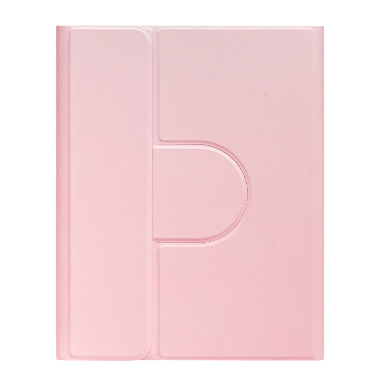For iPad 10th Gen 10.9 2022 Round Button 360 Degree Rotatable Bluetooth Keyboard Leather Case with Touchpad(Pink) - Universal by PMC TechLife | Online Shopping South Africa | PMC TechLife