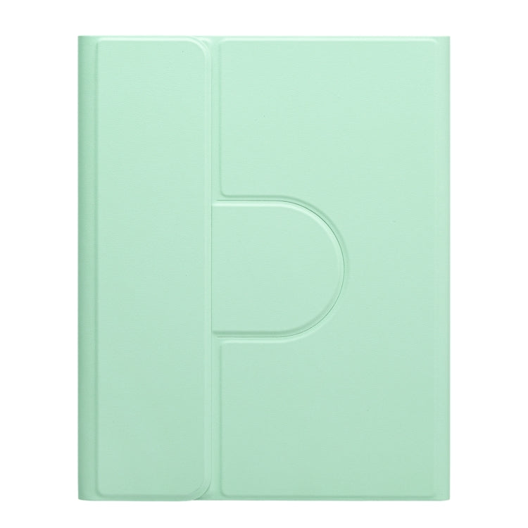 For iPad Air 2022 / iPad Pro 11 2021 Round Button 360 Degree Rotatable Bluetooth Keyboard Leather Case with Touchpad(Mint Green) - Universal by PMC TechLife | Online Shopping South Africa | PMC TechLife