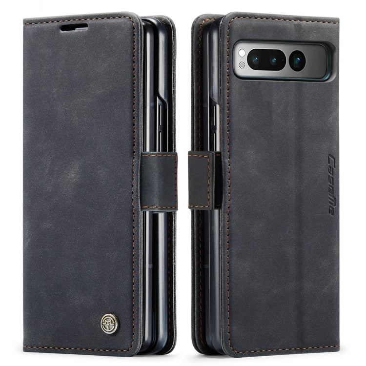 For Google Pixel Fold CaseMe 013 Multifunctional Horizontal Flip Leather Phone Case(Black) - Google Cases by CaseMe | Online Shopping South Africa | PMC Jewellery | Buy Now Pay Later Mobicred