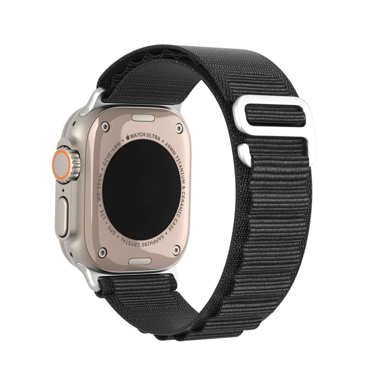 For Apple Watch Series 6 40mm DUX DUCIS GS Series Nylon Loop Watch Band(Black) - Watch Bands by DUX DUCIS | Online Shopping South Africa | PMC Jewellery | Buy Now Pay Later Mobicred