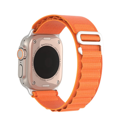 For Apple Watch Series 5 44mm DUX DUCIS GS Series Nylon Loop Watch Band(Orange) - Watch Bands by DUX DUCIS | Online Shopping South Africa | PMC Jewellery | Buy Now Pay Later Mobicred