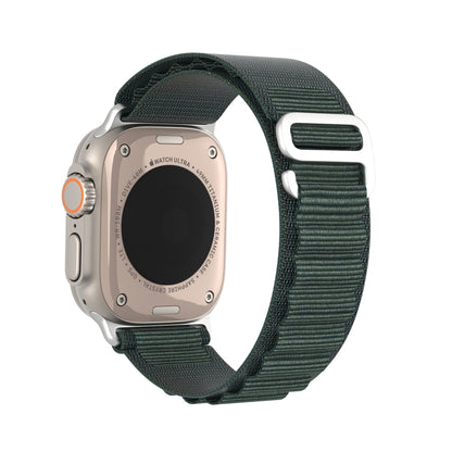 For Apple Watch Series 5 40mm DUX DUCIS GS Series Nylon Loop Watch Band(Green) - Watch Bands by DUX DUCIS | Online Shopping South Africa | PMC Jewellery | Buy Now Pay Later Mobicred