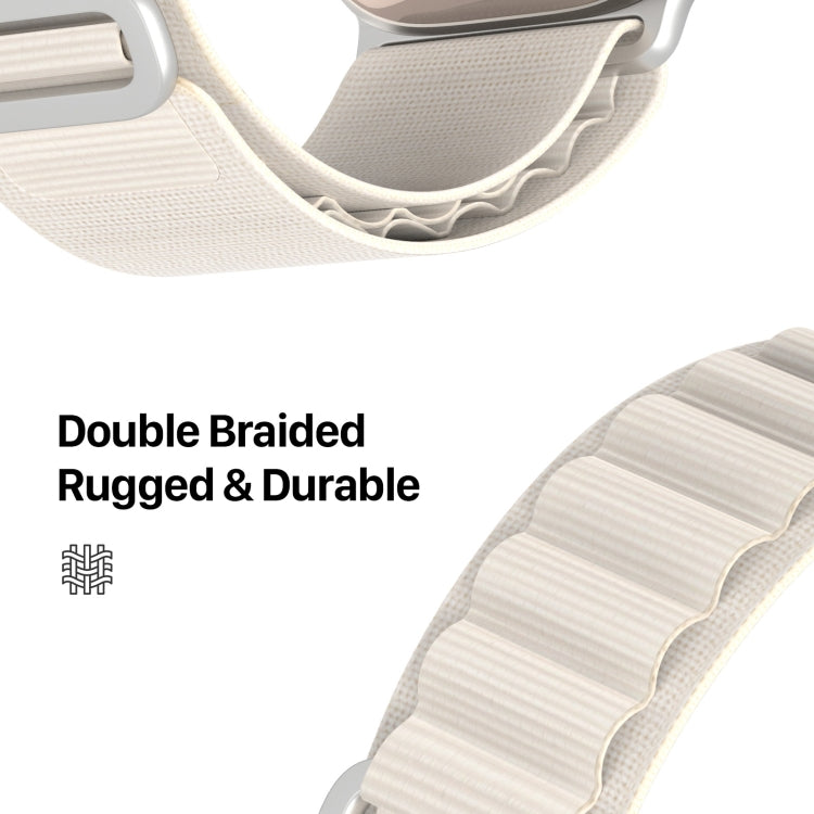 For Apple Watch Series 3 38mm DUX DUCIS GS Series Nylon Loop Watch Band(Starlight) - Watch Bands by DUX DUCIS | Online Shopping South Africa | PMC Jewellery | Buy Now Pay Later Mobicred