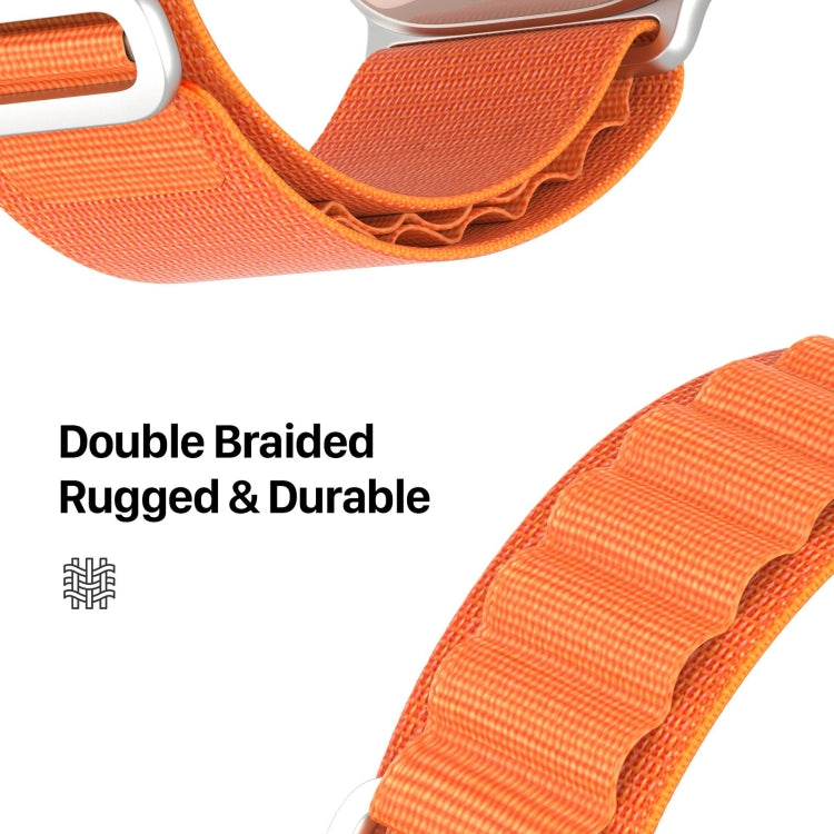 For Apple Watch Series 9 41mm DUX DUCIS GS Series Nylon Loop Watch Band(Orange) - free shipping - PMC Jewellery - Order now!
