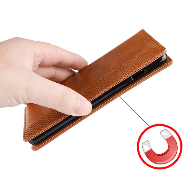 For Blackview A96 Magnetic Buckle Retro Texture Leather Phone Case(Brown) - More Brand by PMC TechLife | Online Shopping South Africa | PMC TechLife