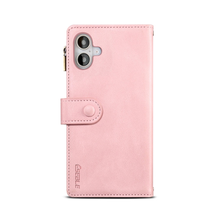 For iPhone 16 ESEBLE Retro Frosted RFID Flip Leather Phone Case(Rose Gold) - iPhone 16 Cases by ESEBLE | Online Shopping South Africa | PMC Jewellery | Buy Now Pay Later Mobicred