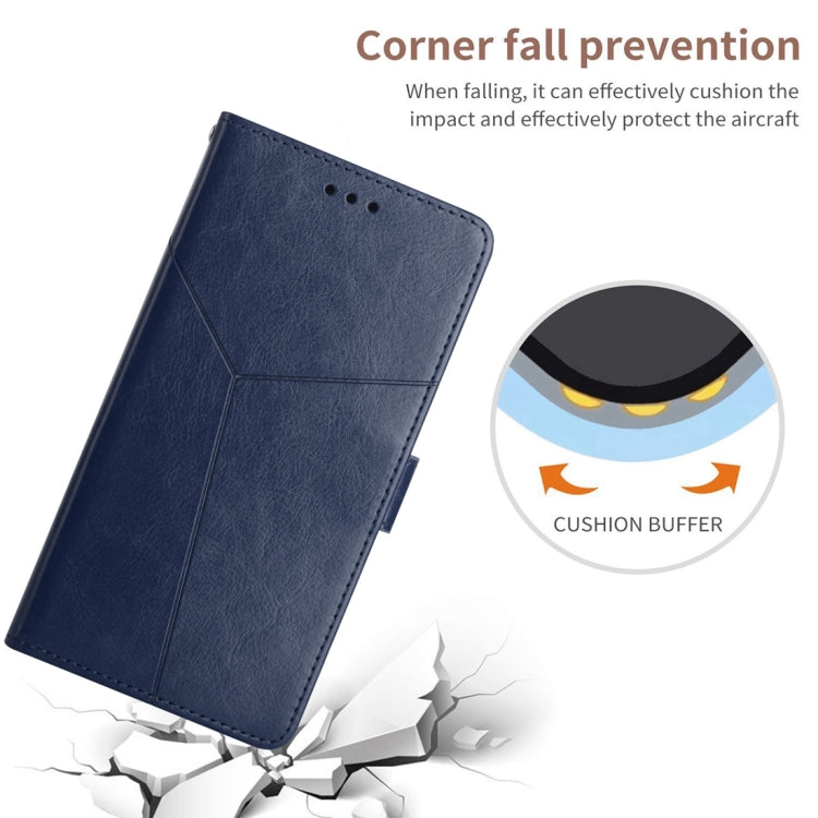 For Honor 90 Y-shaped Pattern Flip Leather Phone Case(Blue) - Honor Cases by PMC TechLife | Online Shopping South Africa | PMC TechLife