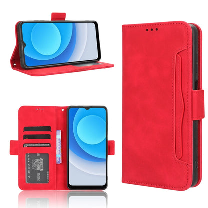 For Blackview A53 / A53 Pro Skin Feel Calf Texture Card Slots Leather Phone Case(Red) - More Brand by PMC Jewellery | Online Shopping South Africa | PMC Jewellery