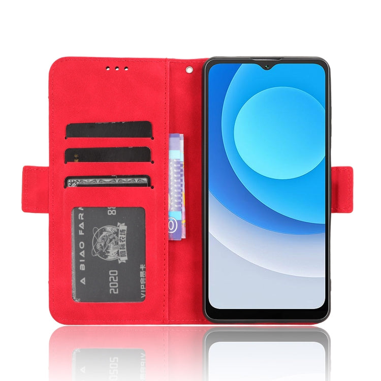 For Blackview A53 / A53 Pro Skin Feel Calf Texture Card Slots Leather Phone Case(Red) - More Brand by PMC Jewellery | Online Shopping South Africa | PMC Jewellery