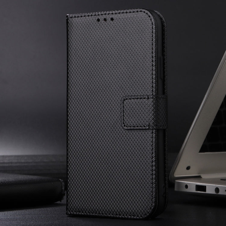 For Blackview A52 / A52 Pro Diamond Texture Leather Phone Case(Black) - More Brand by PMC TechLife | Online Shopping South Africa | PMC TechLife
